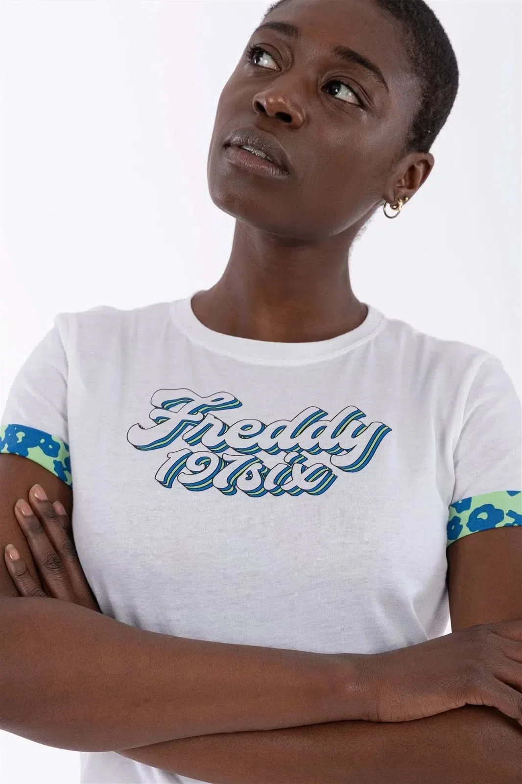 Crew Neck T Shirt - White - Image 2