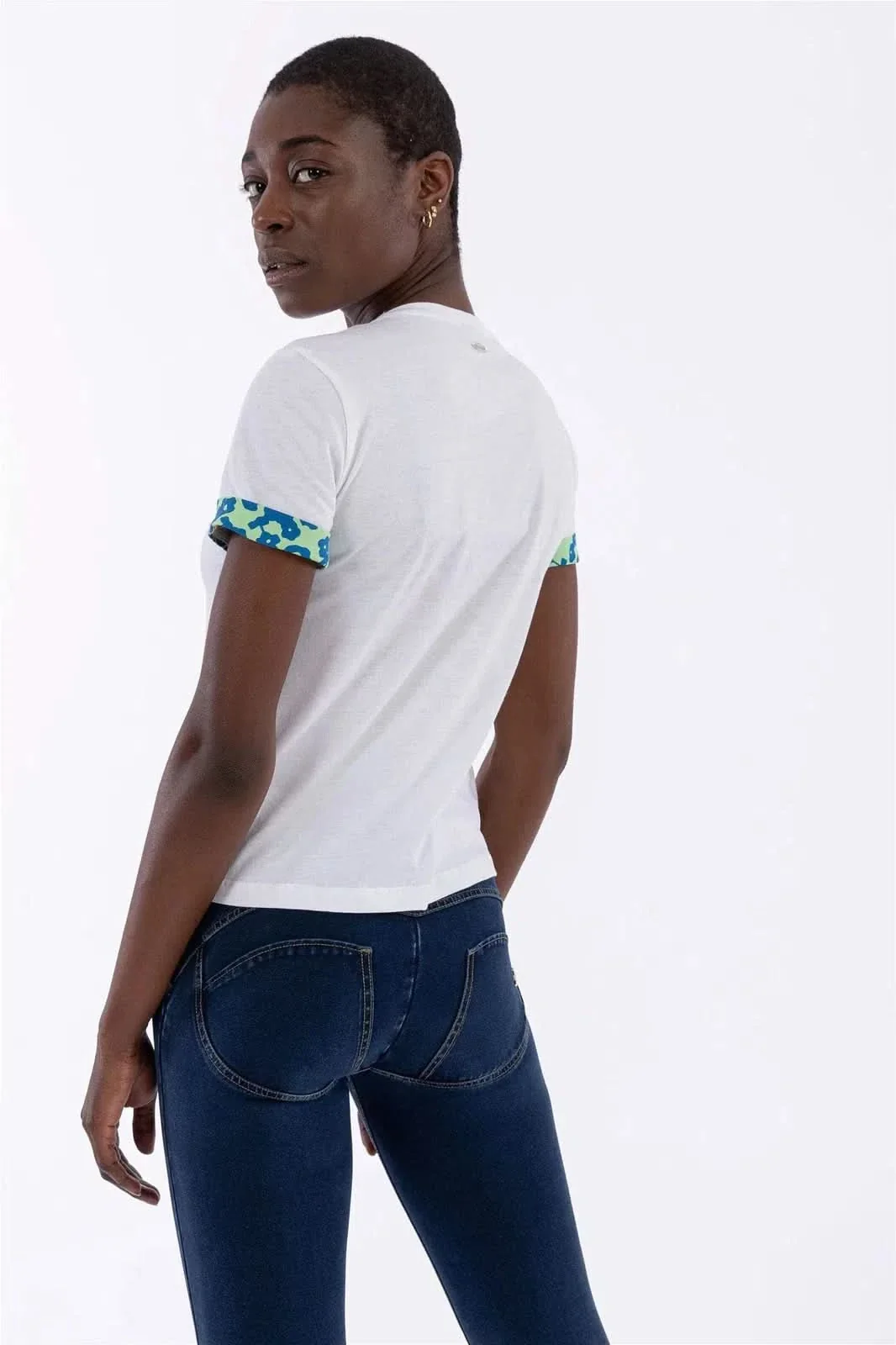 Crew Neck T Shirt - White - Image 3