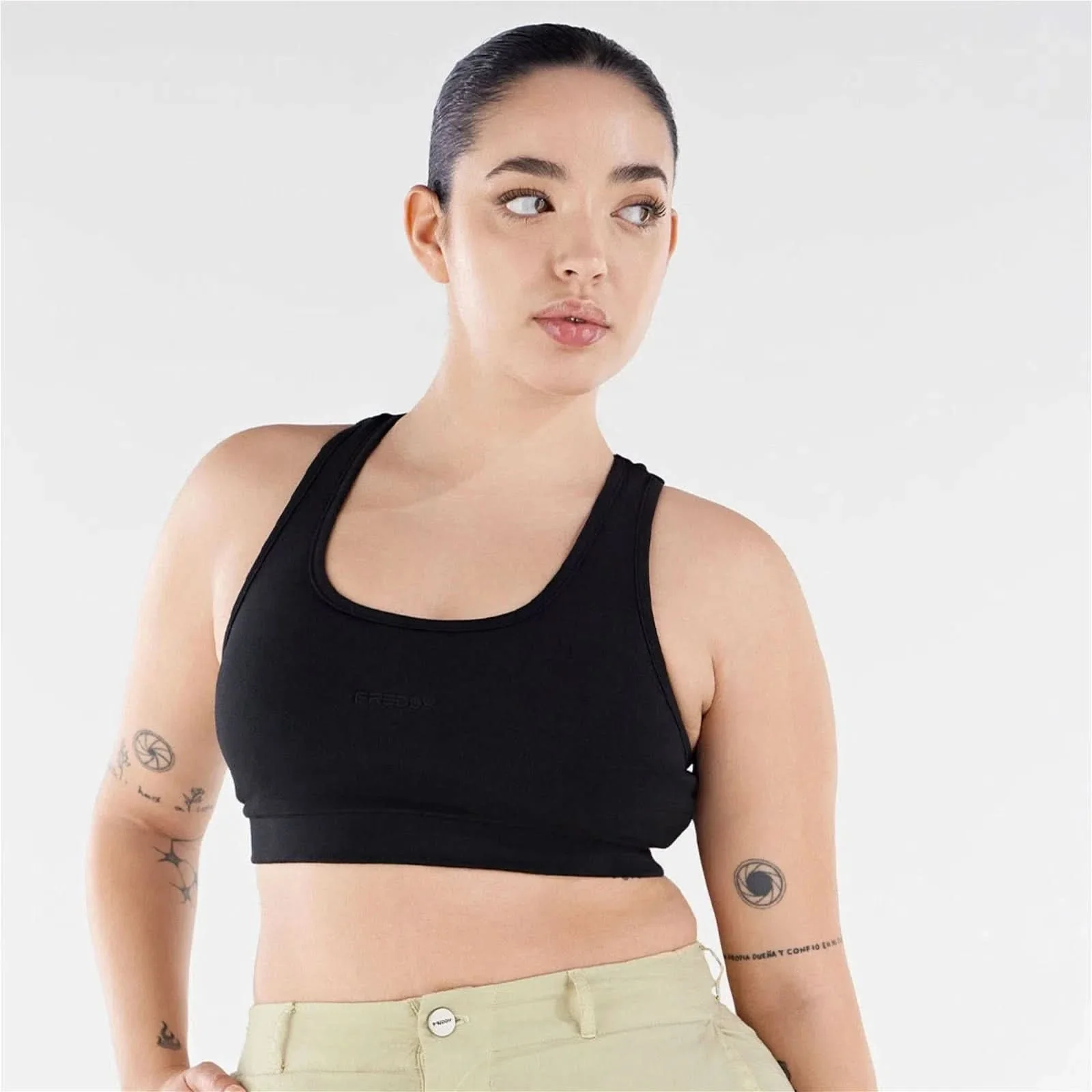Crop Top - Black - Image 2