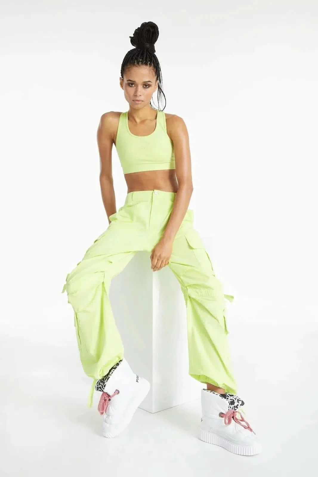 Crop Top - Lime Green - Image 2