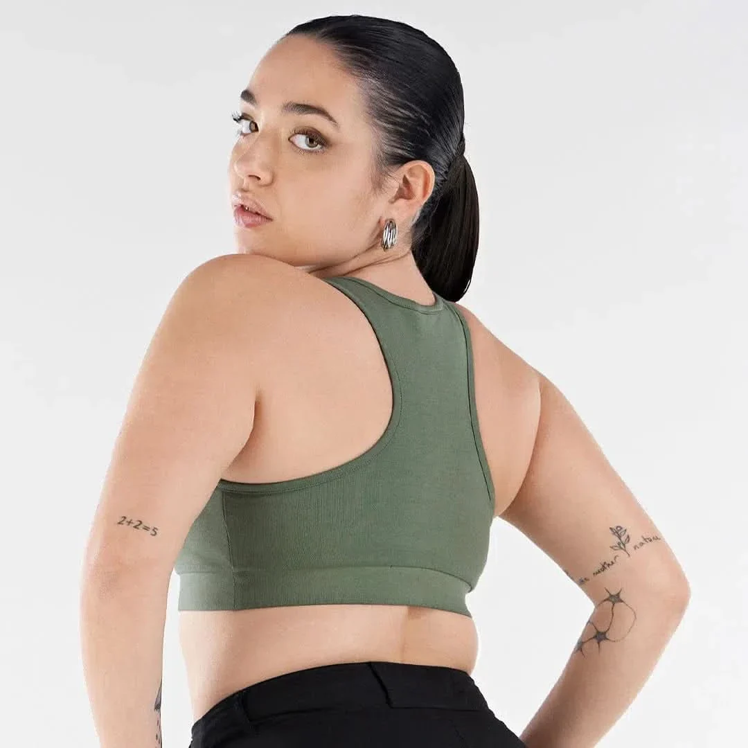 Crop Top - Military Green - Image 4