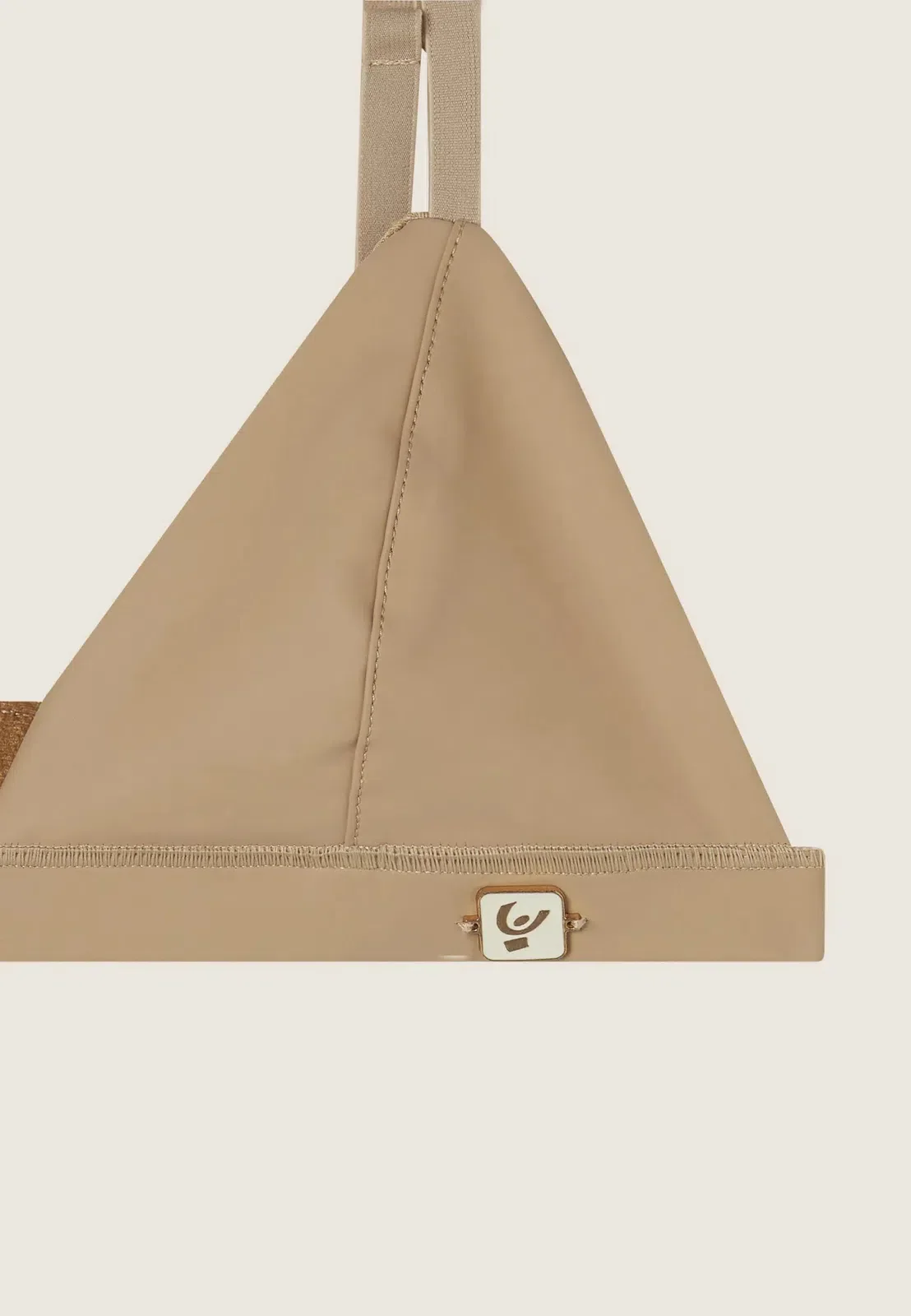 Faux Leather Bralette - Sand - Image 2