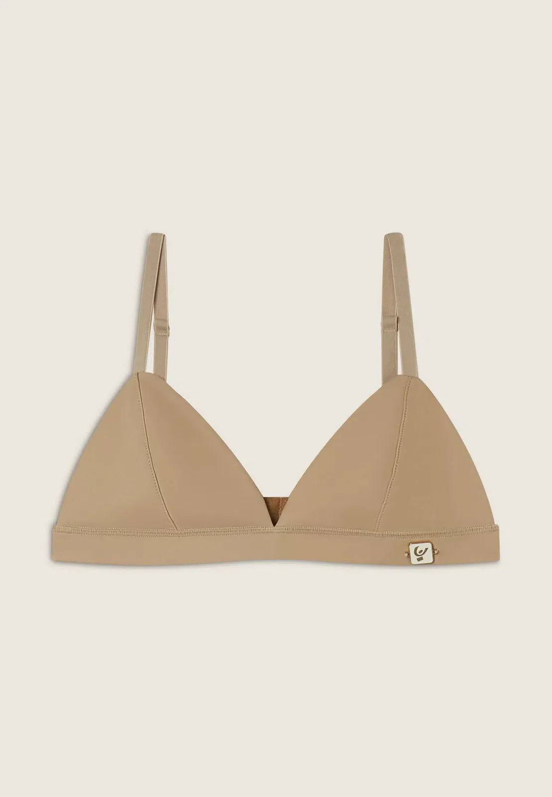 Faux Leather Bralette - Sand - Image 3