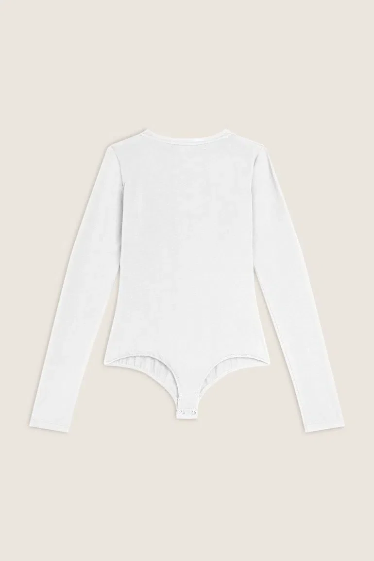 FREDDY Long Sleeve Bodysuit - White - Image 3