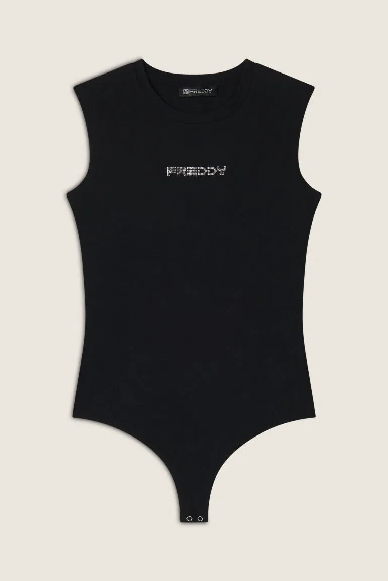 FREDDY Tank Bodysuit - Black - Image 4