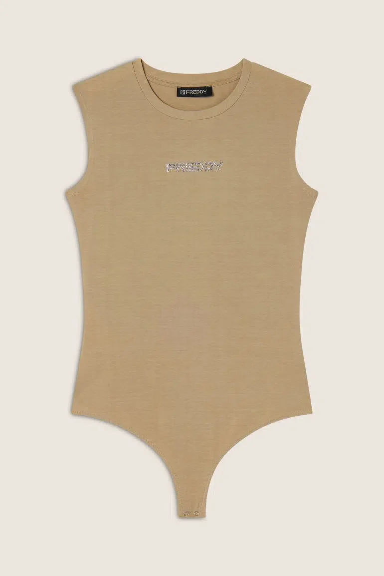FREDDY Tank Bodysuit - Sand - Image 5