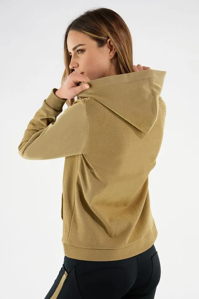 Hood Zipper Jacket - Gold - Image 2