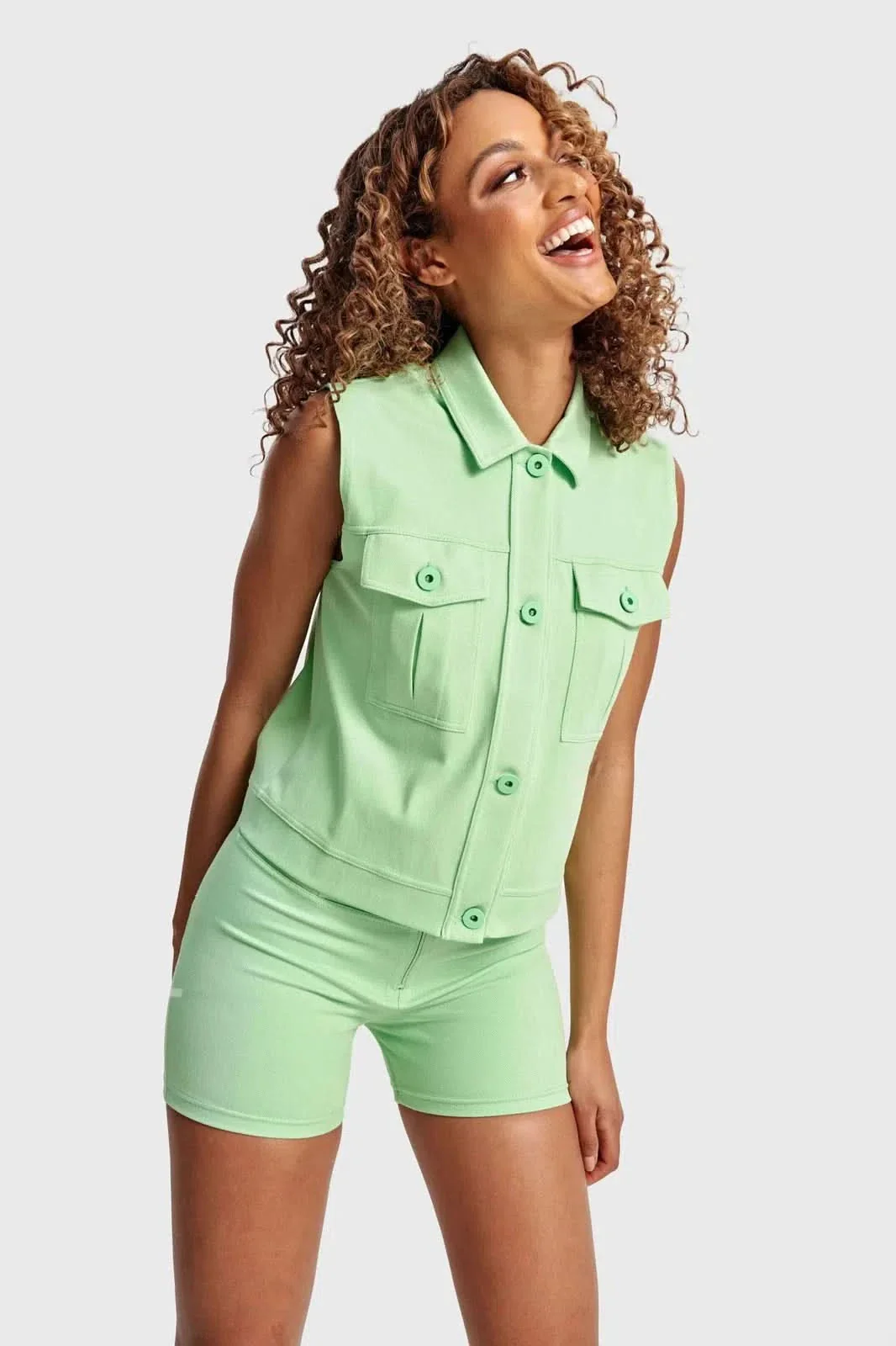Pastel Vest - Green - Image 6