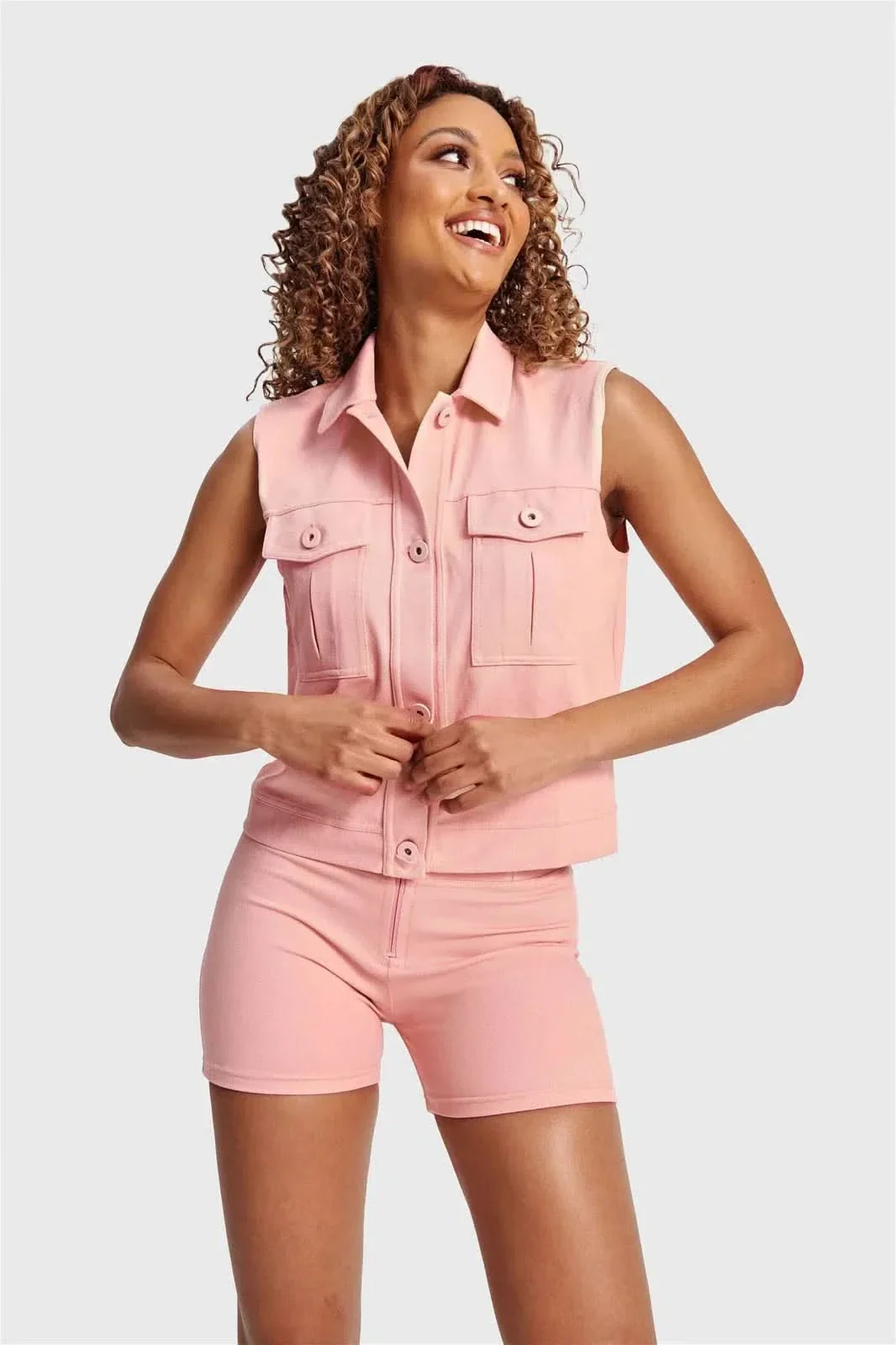Pastel Vest - Pink - Image 5