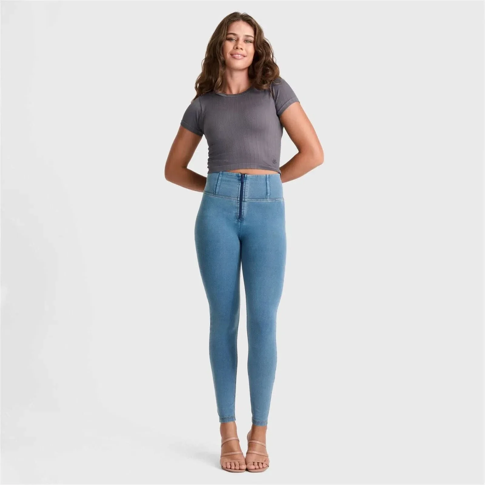 Ribbed T Shirt - Charcoal - Image 5