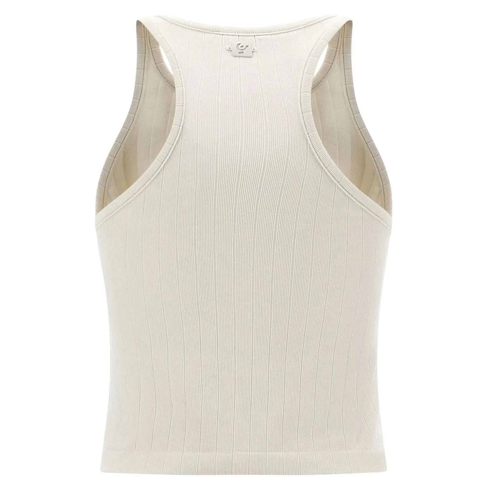 Ribbed Tank Top - Cream - Image 6