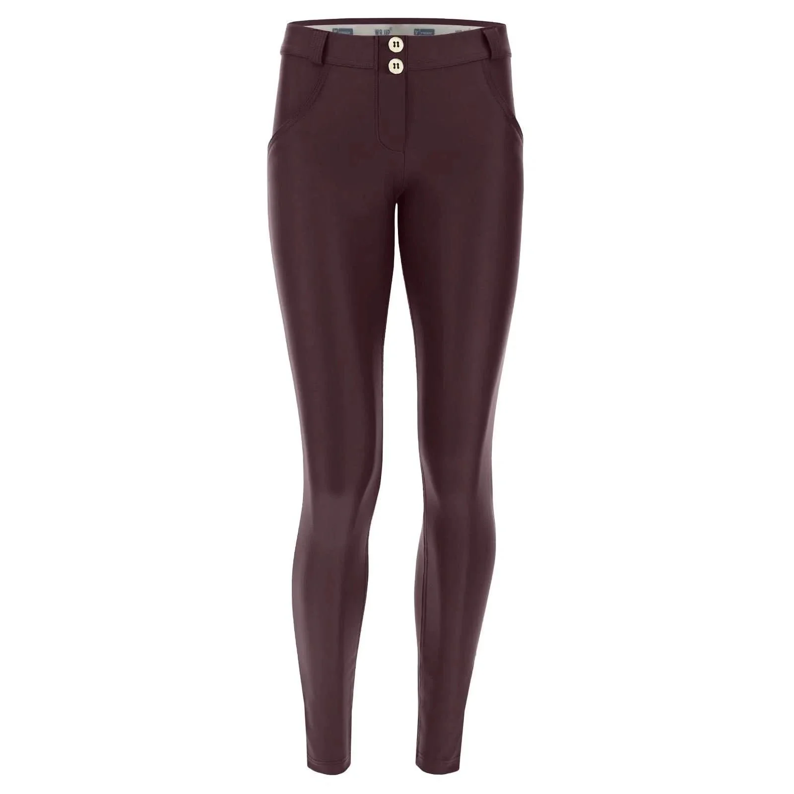 WRUP Faux Leather - Mid Rise - Full Length - Dark Brown - Image 2