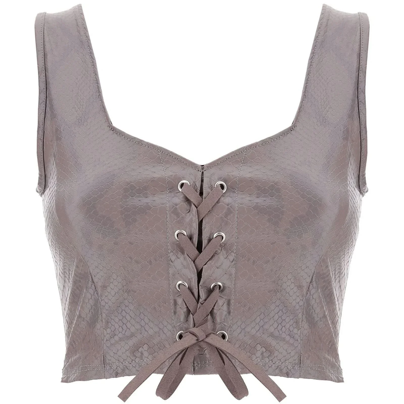 Lace up Top - Python - Image 3