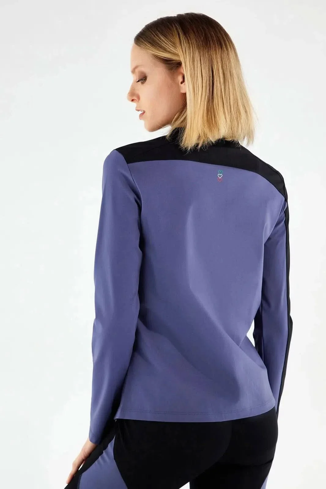 Zip Up Jacket - Navy Blue - Image 3