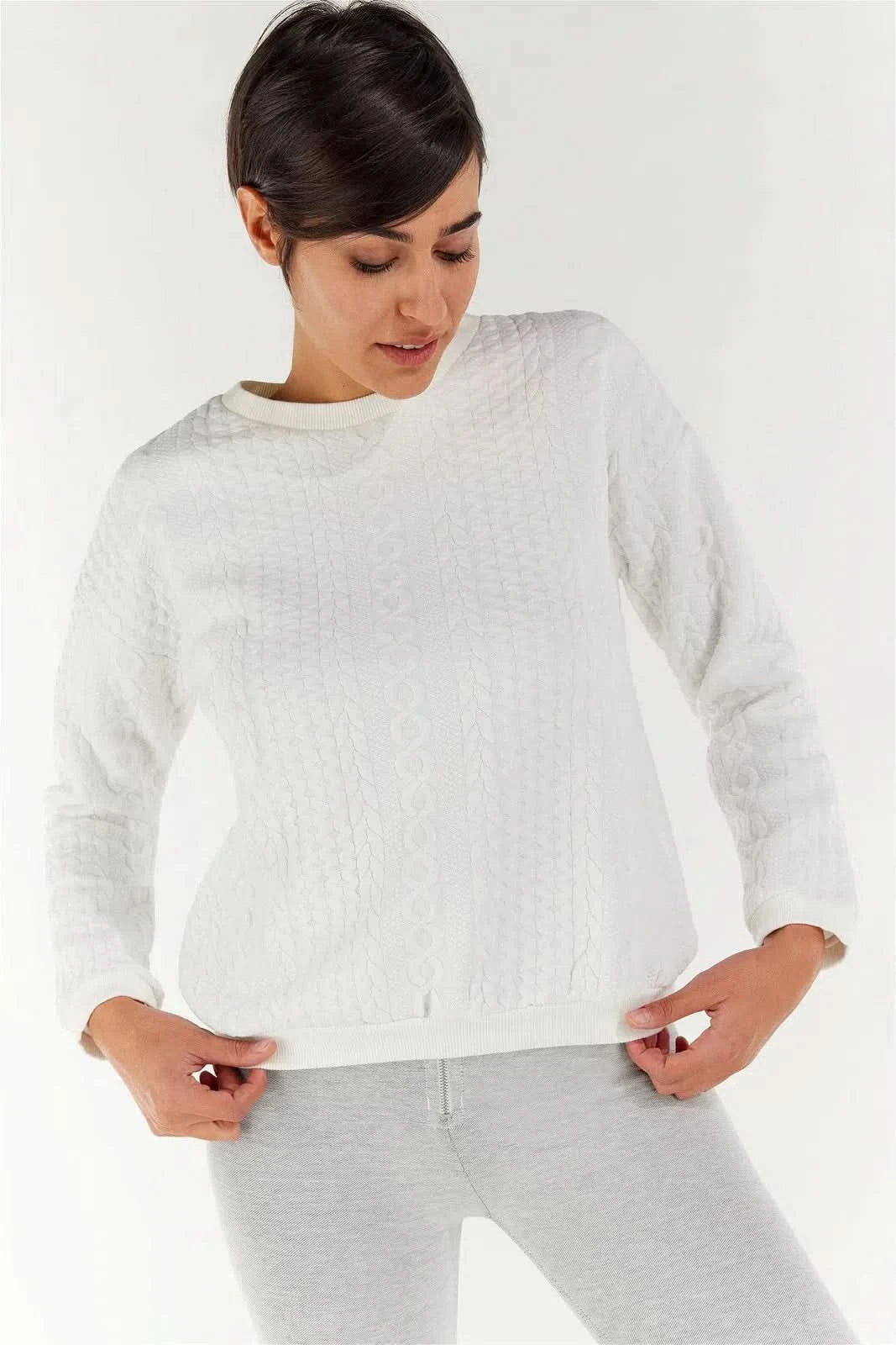 Crewneck Jumper - White