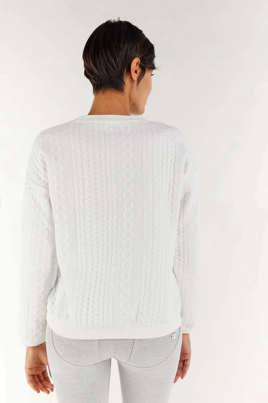 Crewneck Jumper - White - Image 3