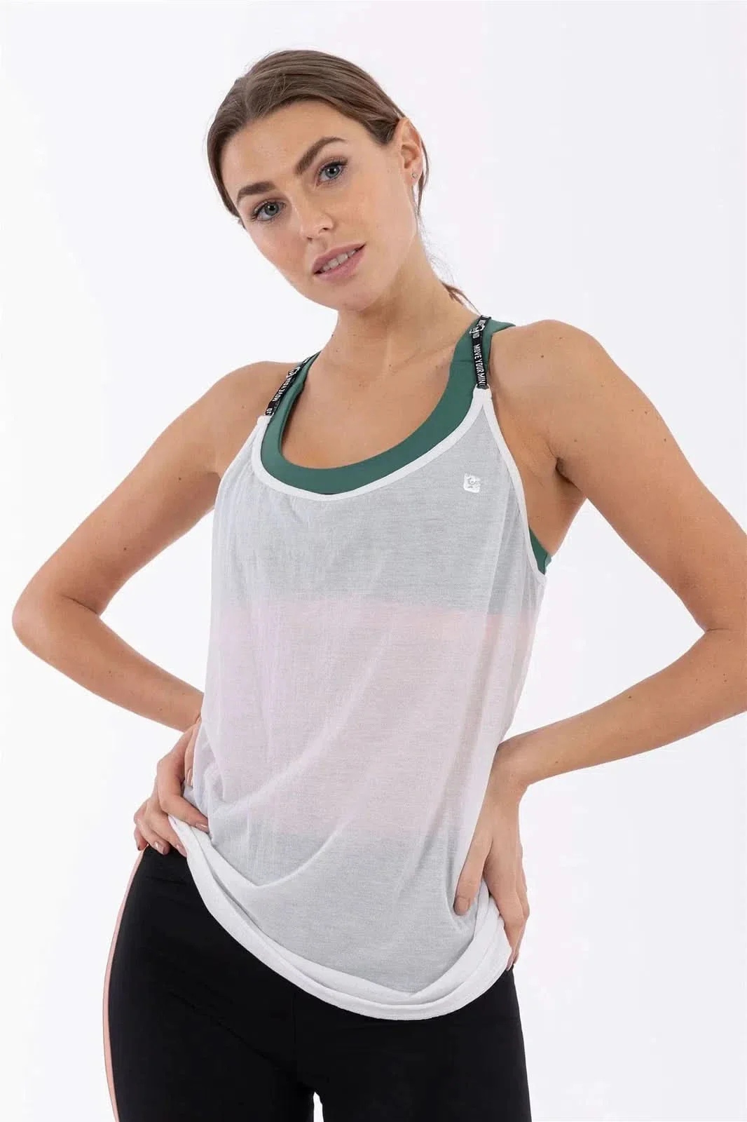 Yoga Tank Top - White - Image 3