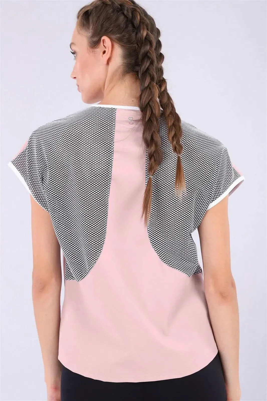 Ecological Fabric Yoga T-Shirt - Pink - Image 2