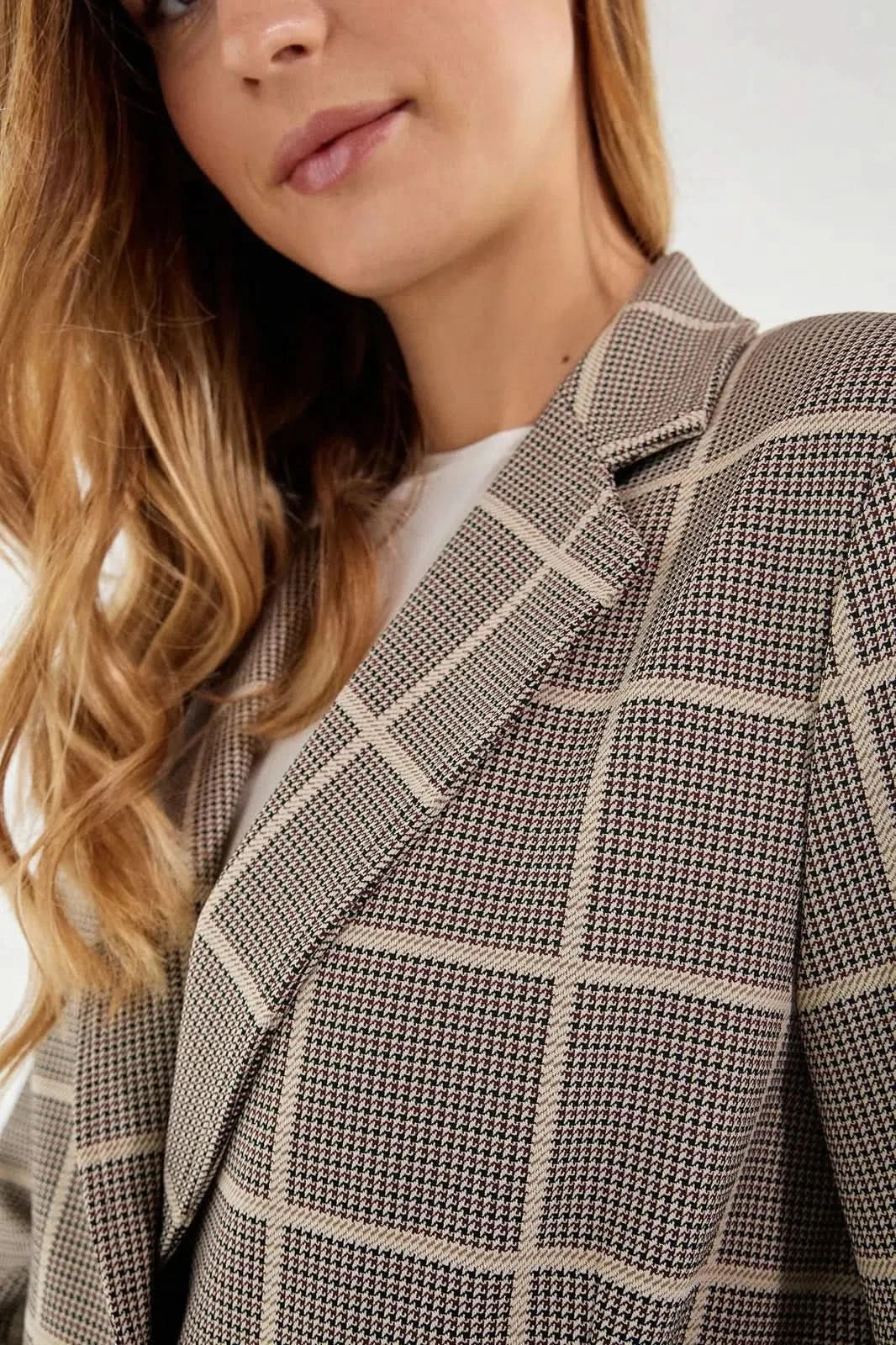 Women's Blazer - Plaid - Image 4