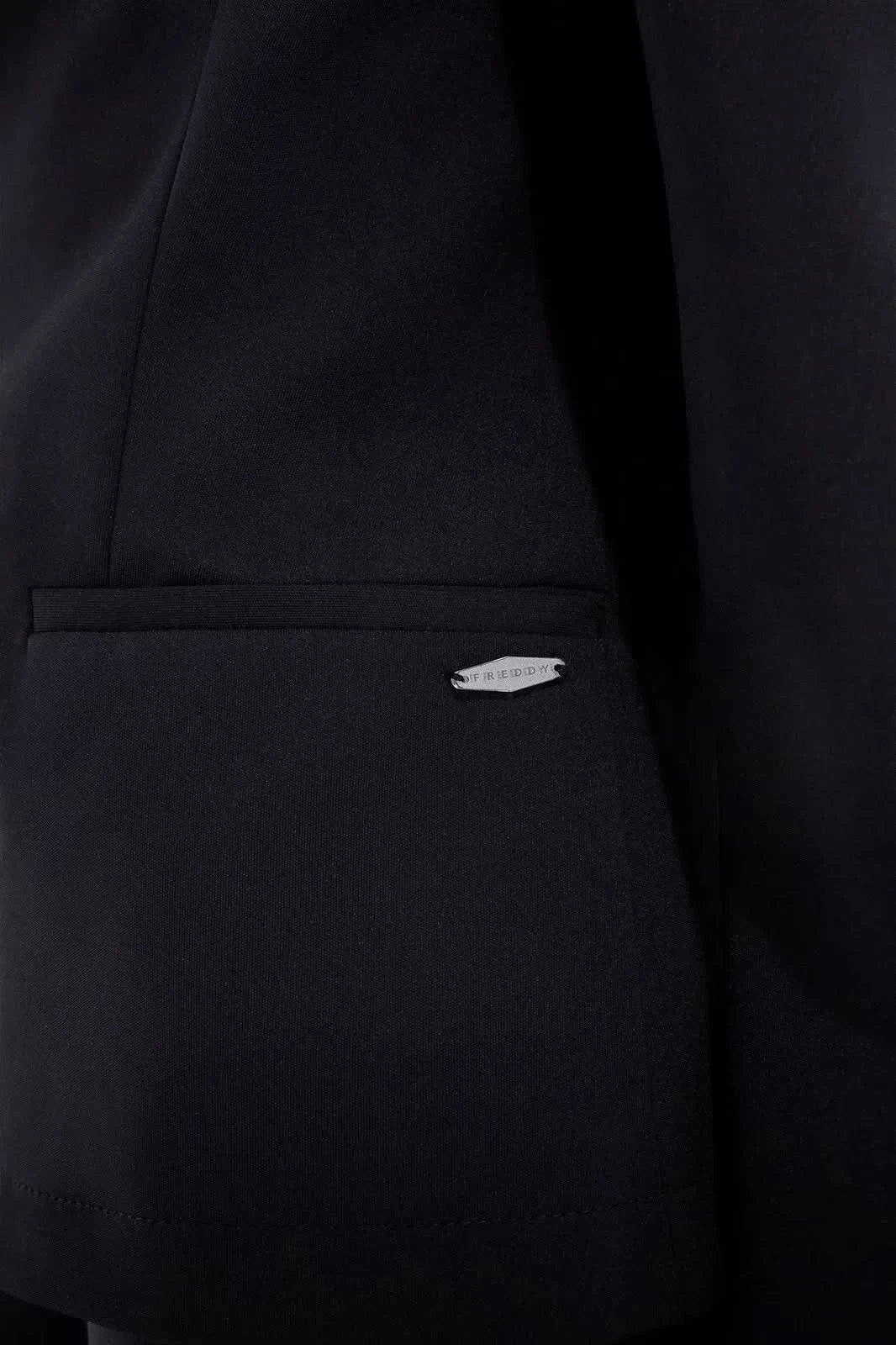 Women’s plain colour blazer - Black - Image 5