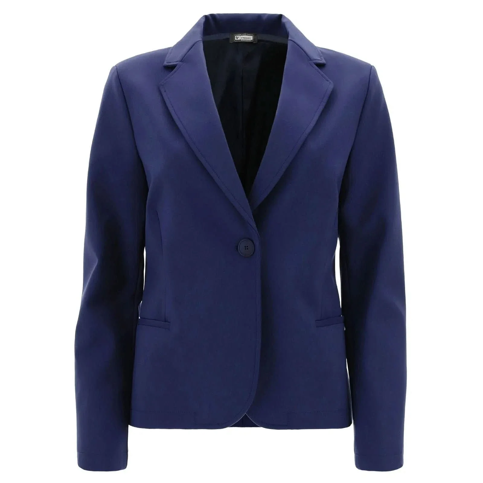 Women’s plain colour blazer - Navy Blue - Image 4