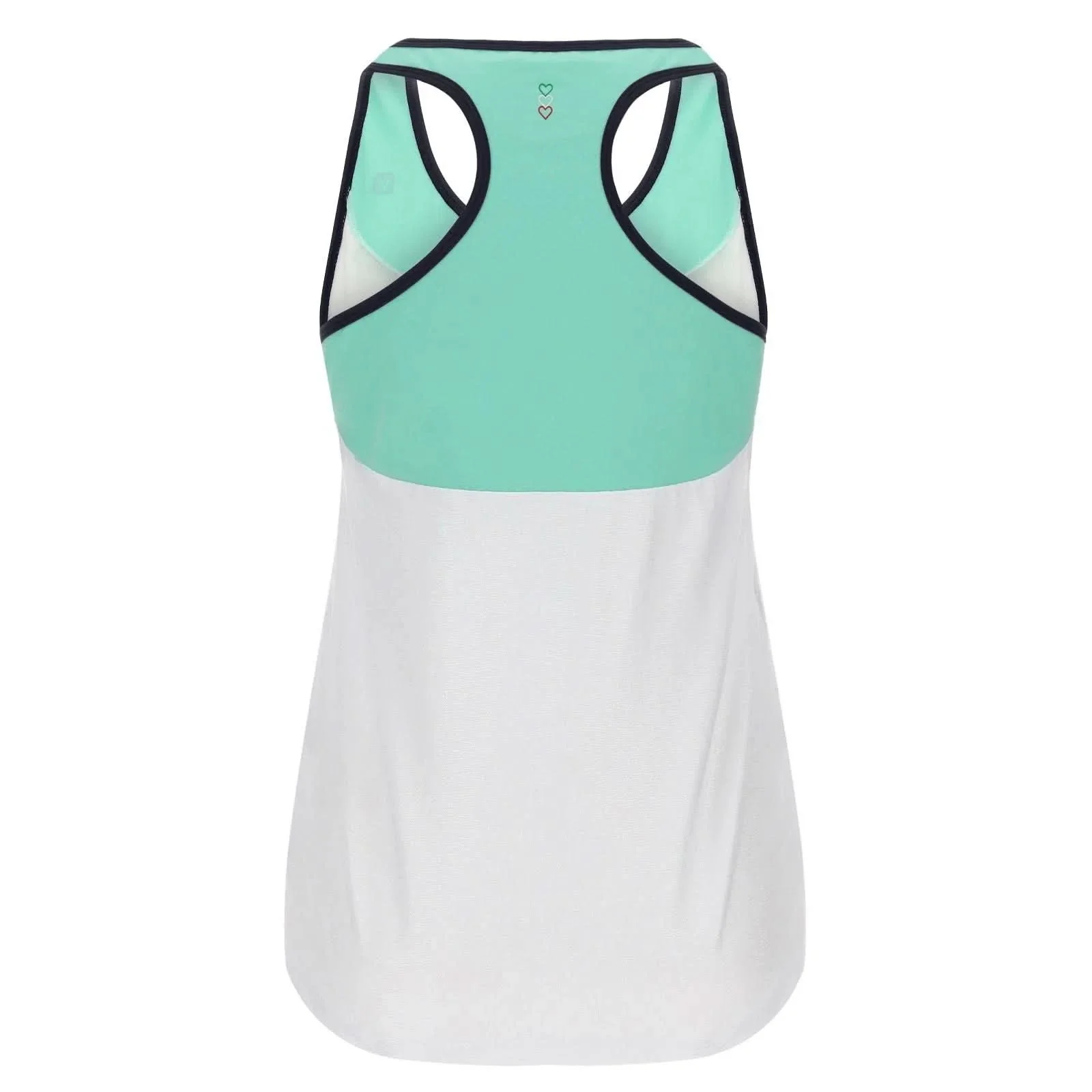 Racer back yoga tank top - White + Mint - Image 2