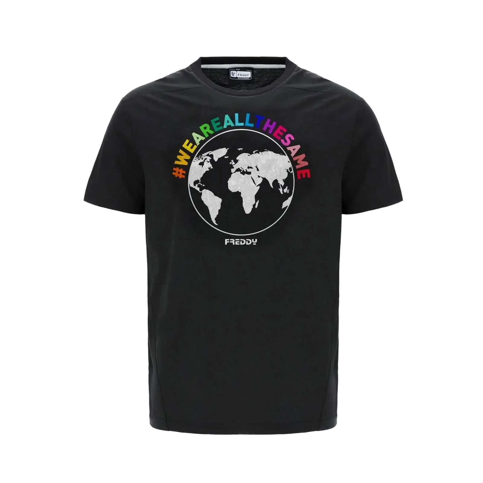 Women’s T-shirt - “We are all the same” - Black - Image 2
