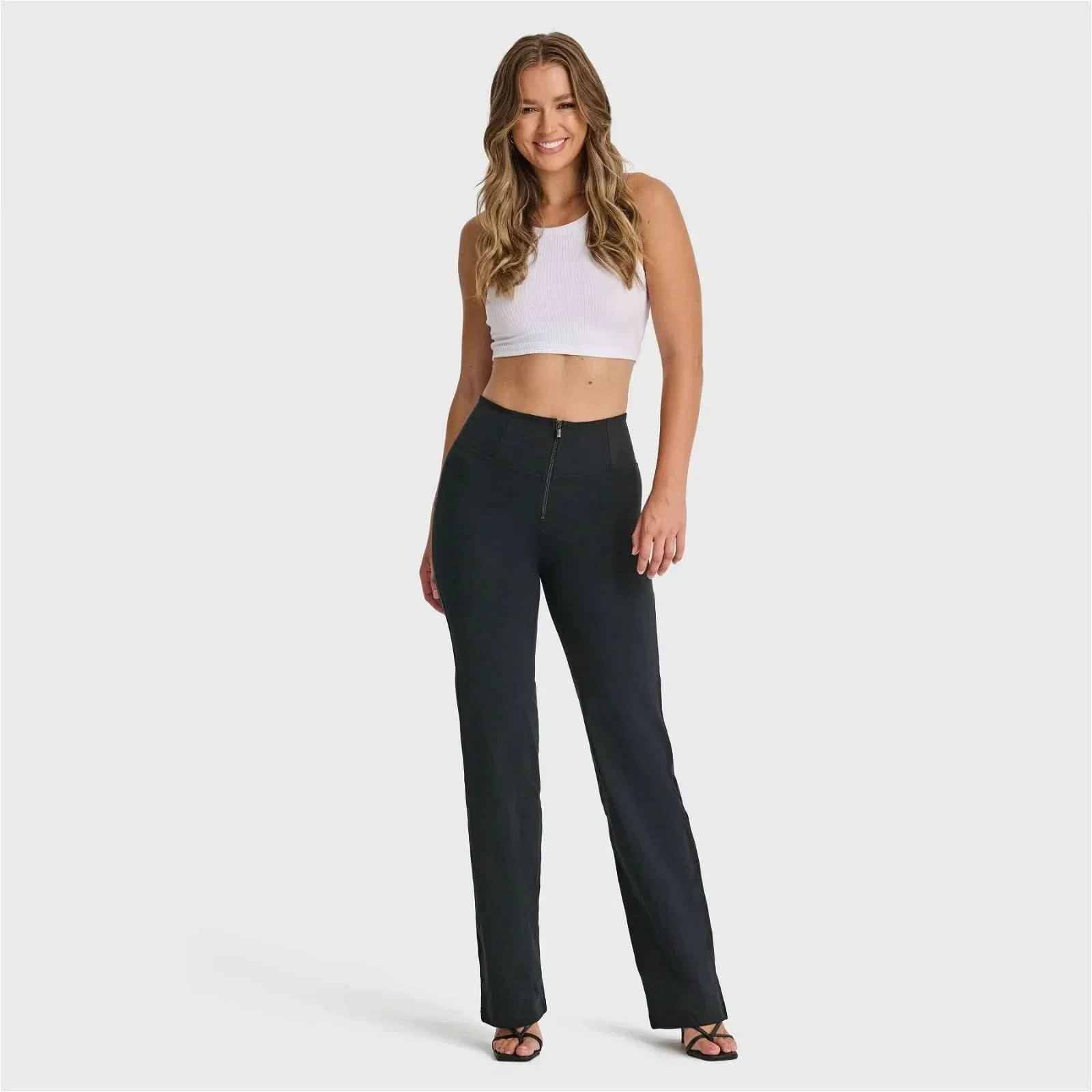 WRUP Fashion - High Waisted - Straight Flare - Black - Image 2