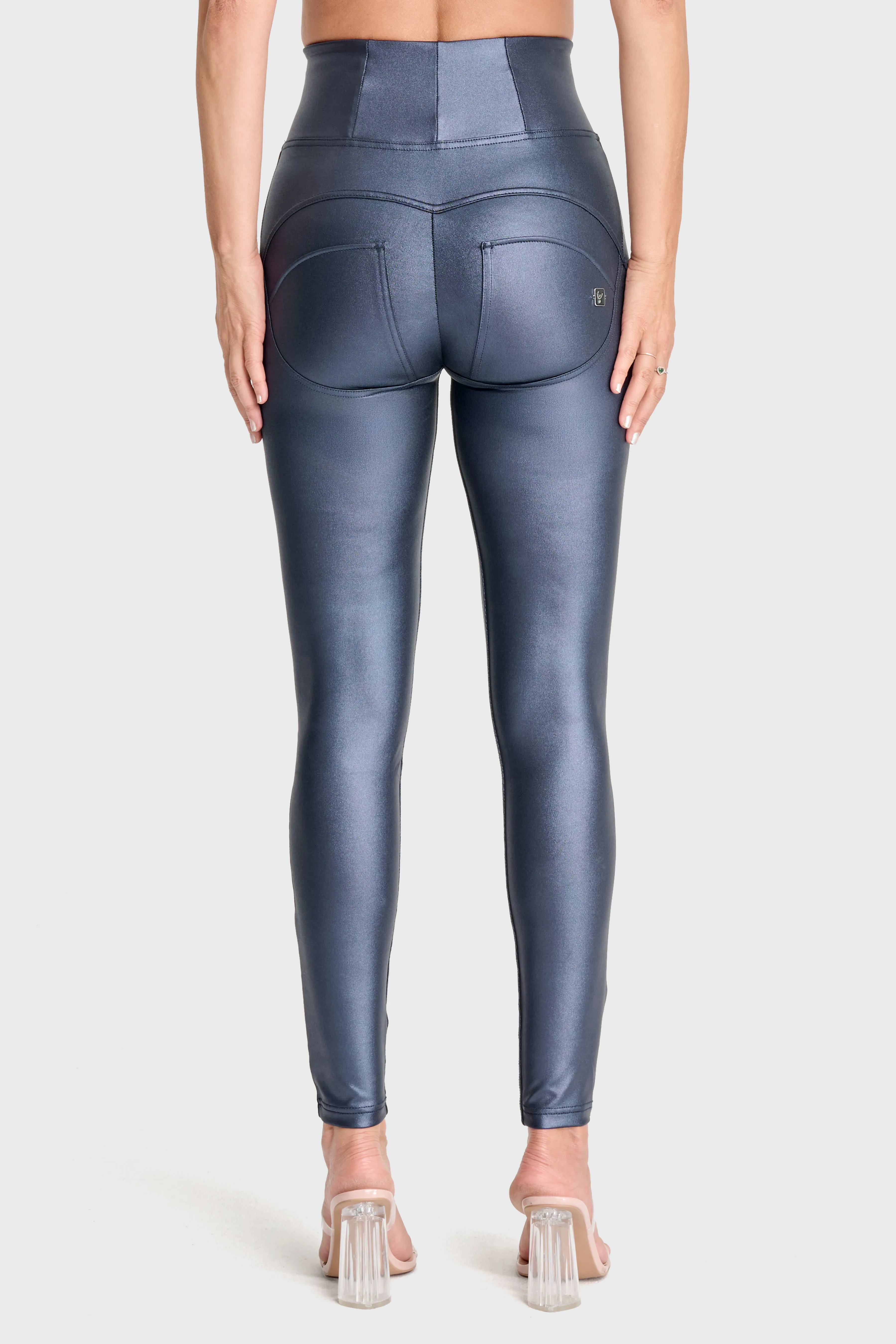 WRUP Luxe Shimmer - Super High Waisted - Full Length - Deep Blue - Image 5