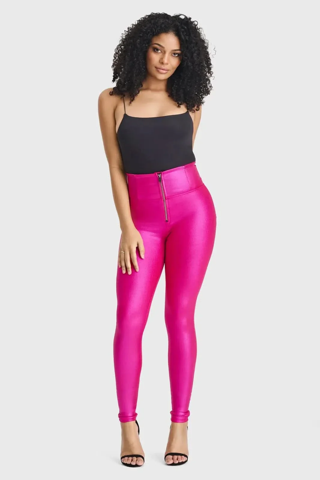 WRUP Luxe Shimmer - Super High Waisted - Full Length - Hot Pink - Image 6