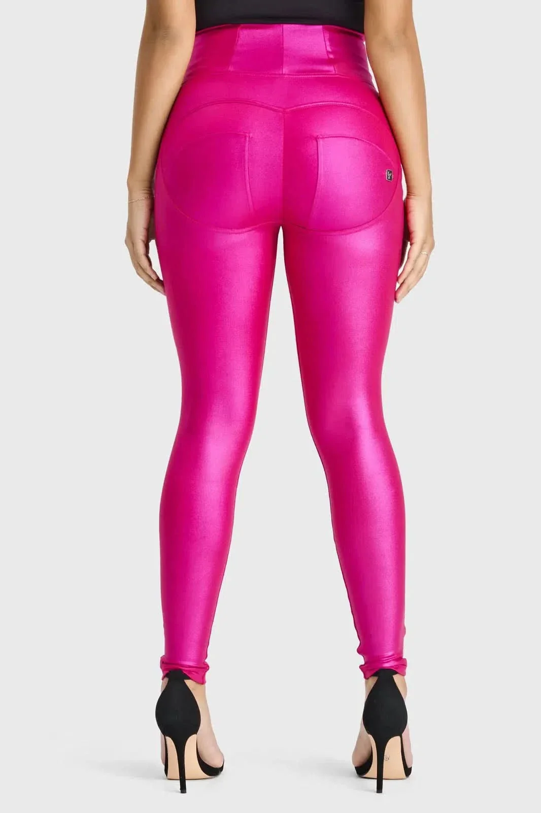 WRUP Luxe Shimmer - Super High Waisted - Full Length - Hot Pink - Image 8