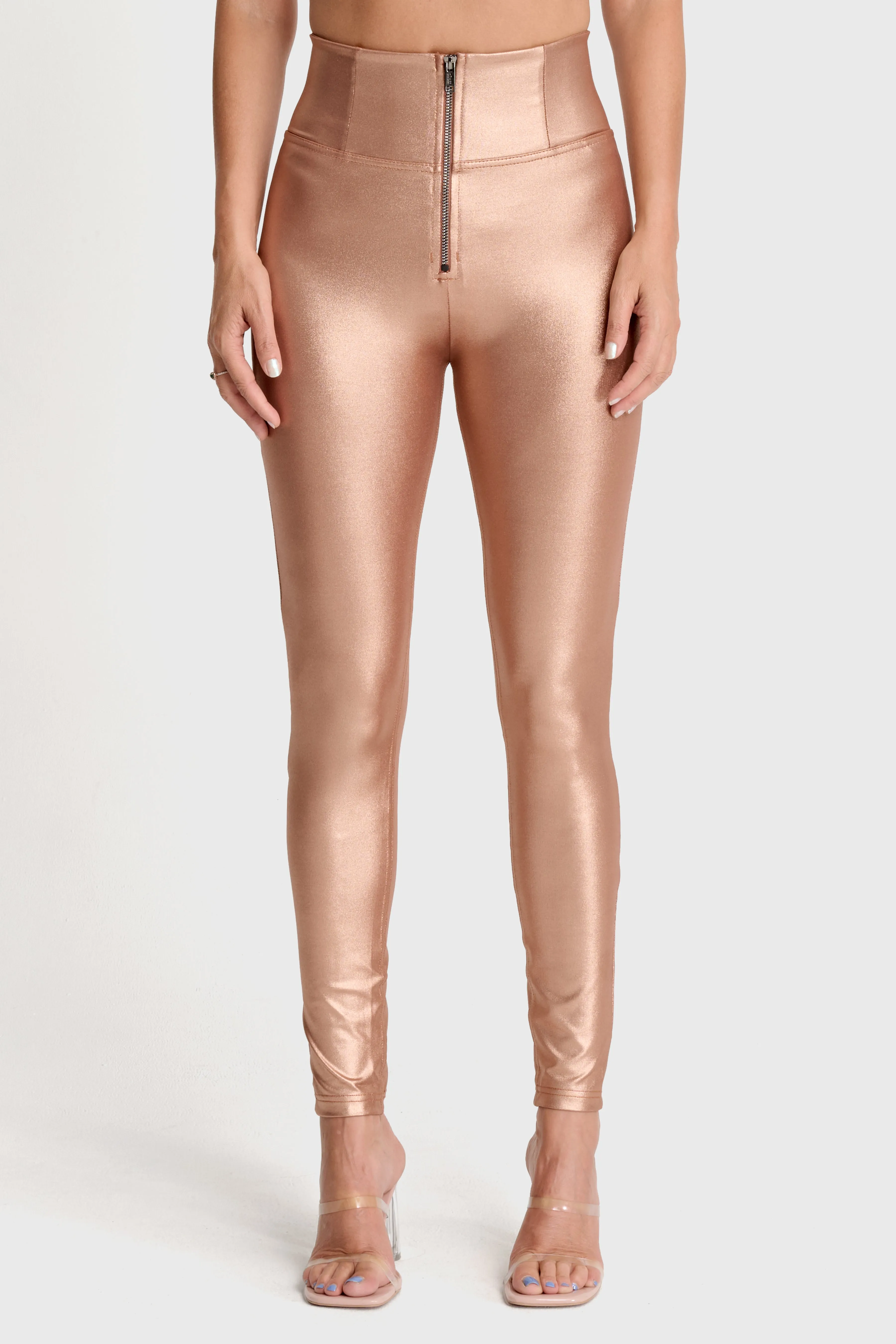 WRUP Luxe Shimmer - Super High Waisted - Full Length - Rose Gold - Image 6