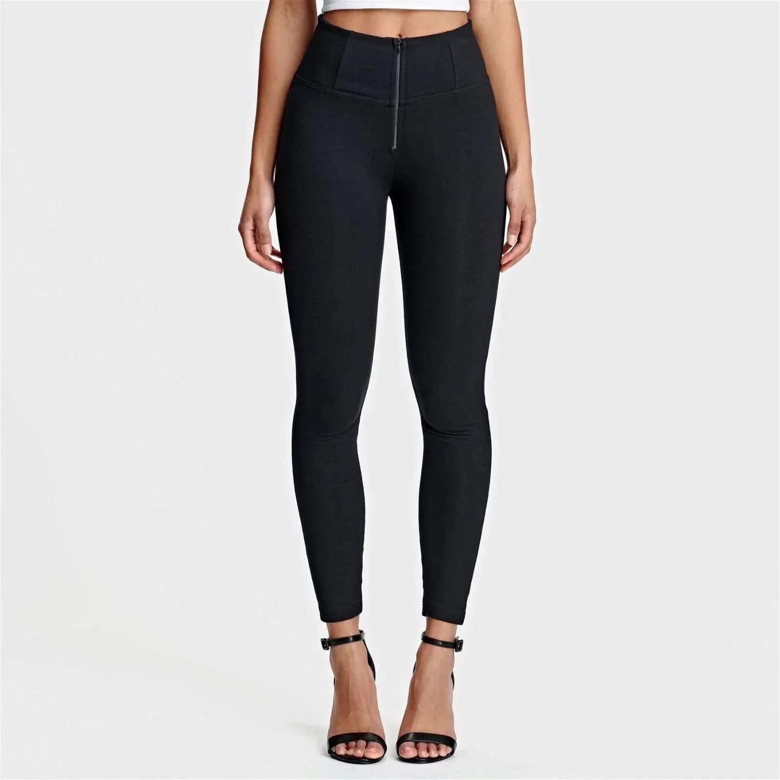 WRUP Fashion - High Waisted - 7/8 Length - Black - Image 3