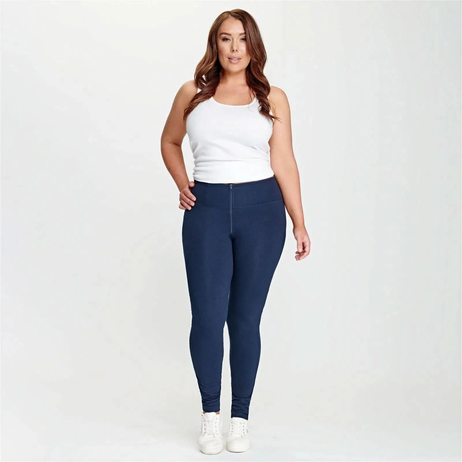 WRUP Fashion - High Waisted - Full Length - Navy Blue - Image 13
