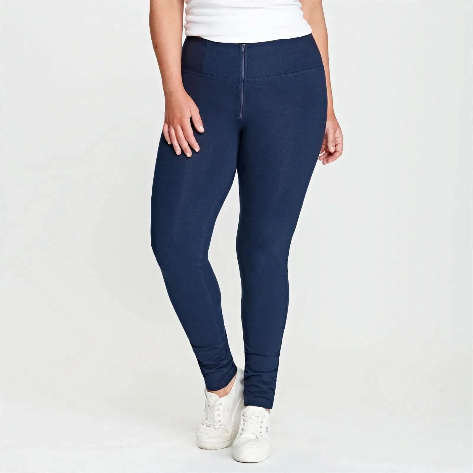 WRUP Fashion - High Waisted - Full Length - Navy Blue - Image 9