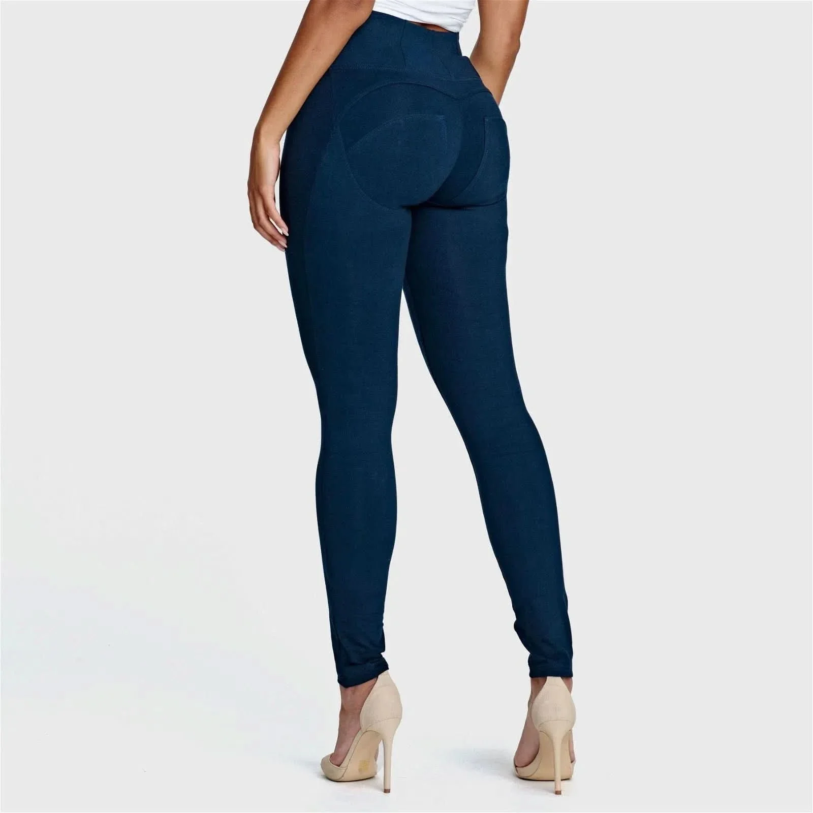 WRUP Fashion - High Waisted - Full Length - Navy Blue - Image 3
