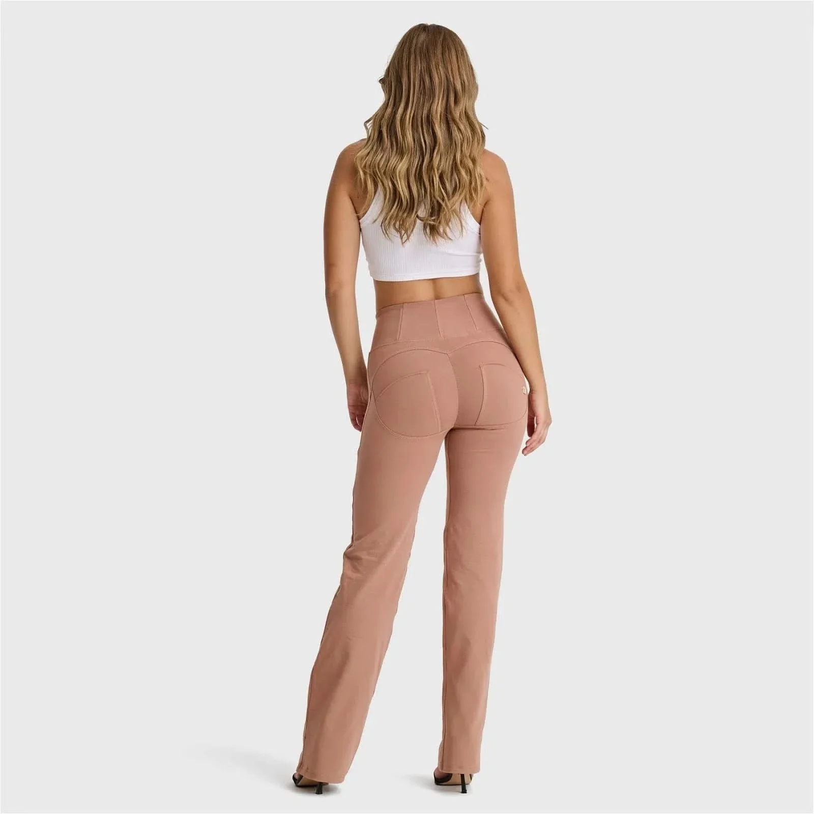WRUP Fashion - High Waisted - Straight Flare - Mocha - Image 4