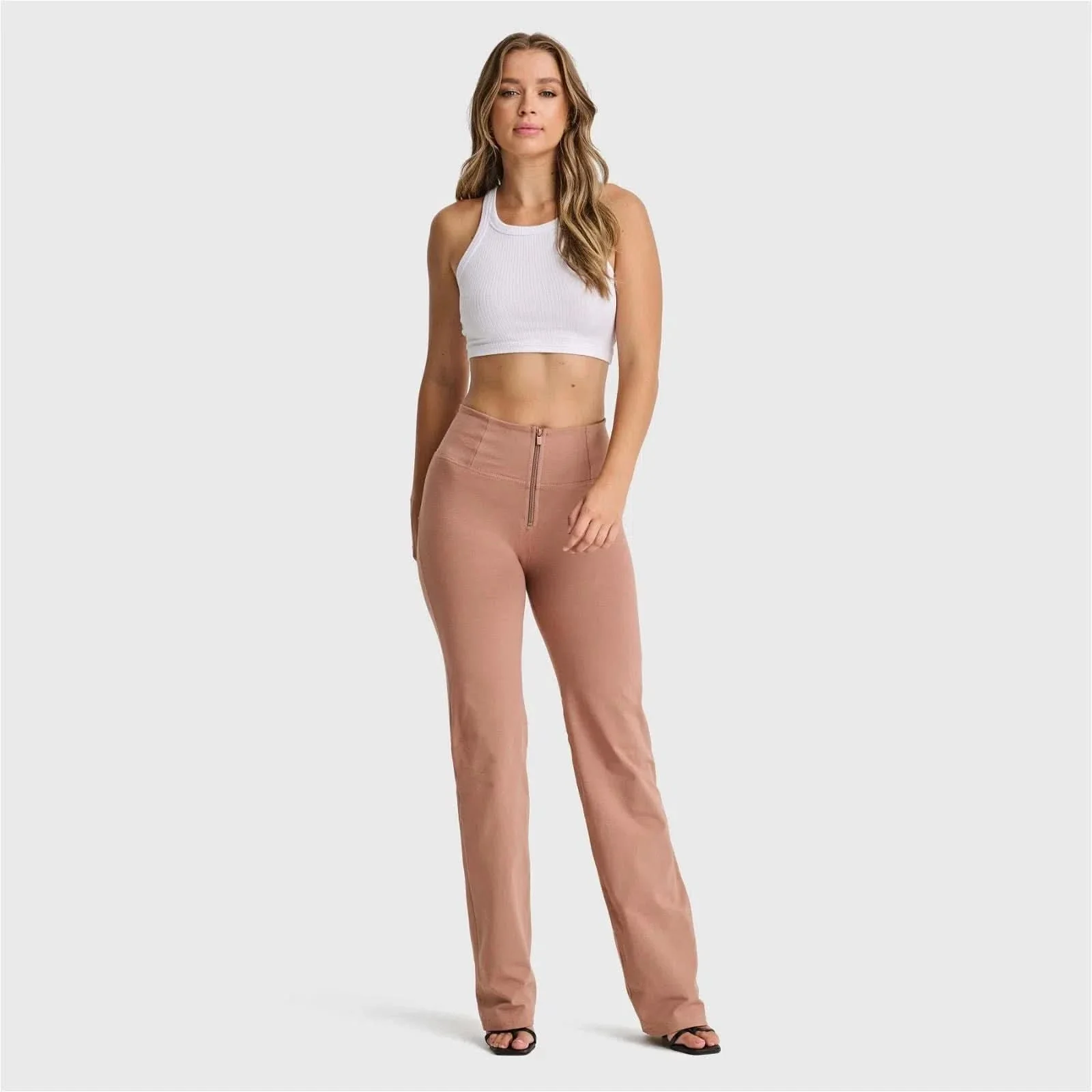 WRUP Fashion - High Waisted - Straight Flare - Mocha - Image 5