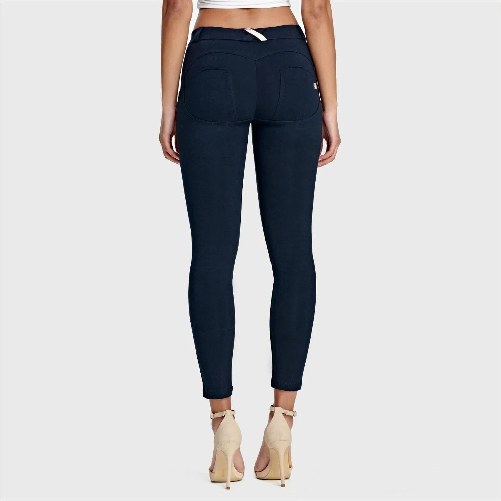 WRUP Fashion - Mid Rise - 7/8 Length - Navy Blue - Image 5