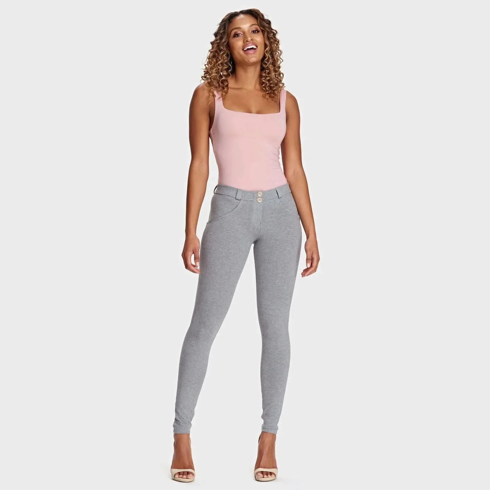 WRUP Fashion - Mid Rise - Full Length - Melange Grey - Image 6