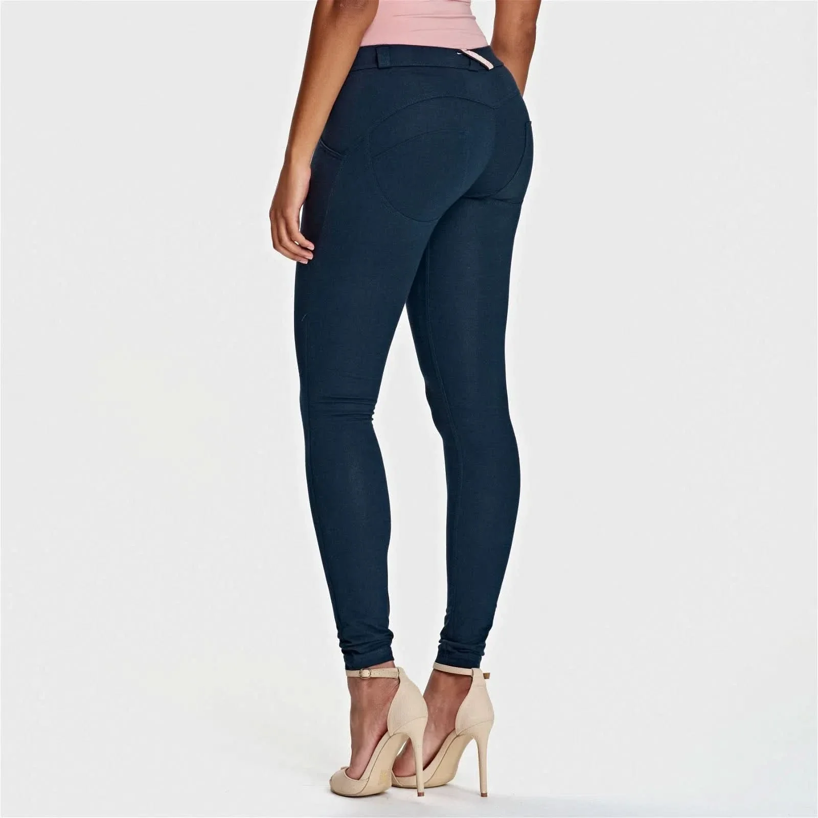 WRUP Fashion - Mid Rise - Full Length - Navy Blue - Image 3