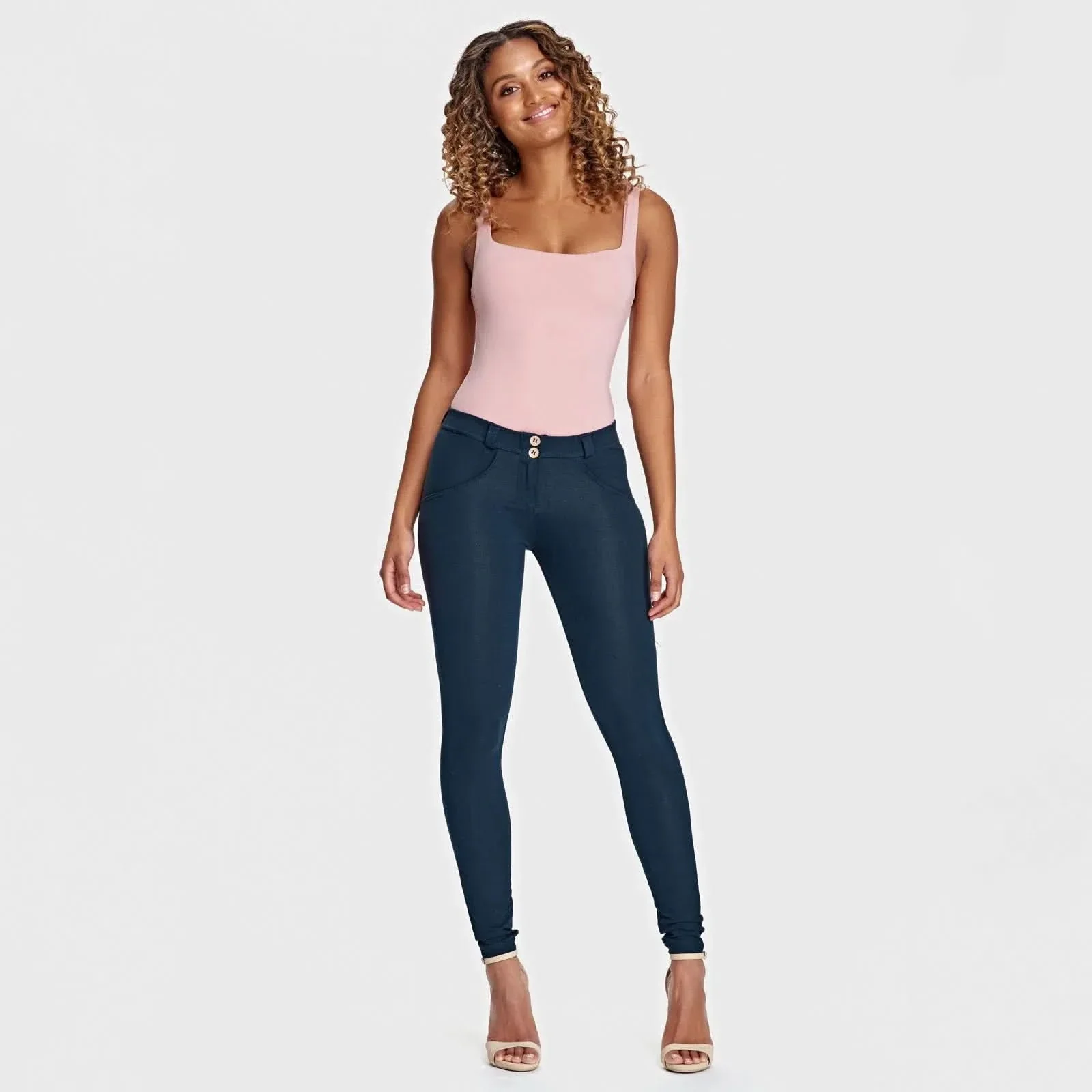 WRUP Fashion - Mid Rise - Full Length - Navy Blue - Image 5
