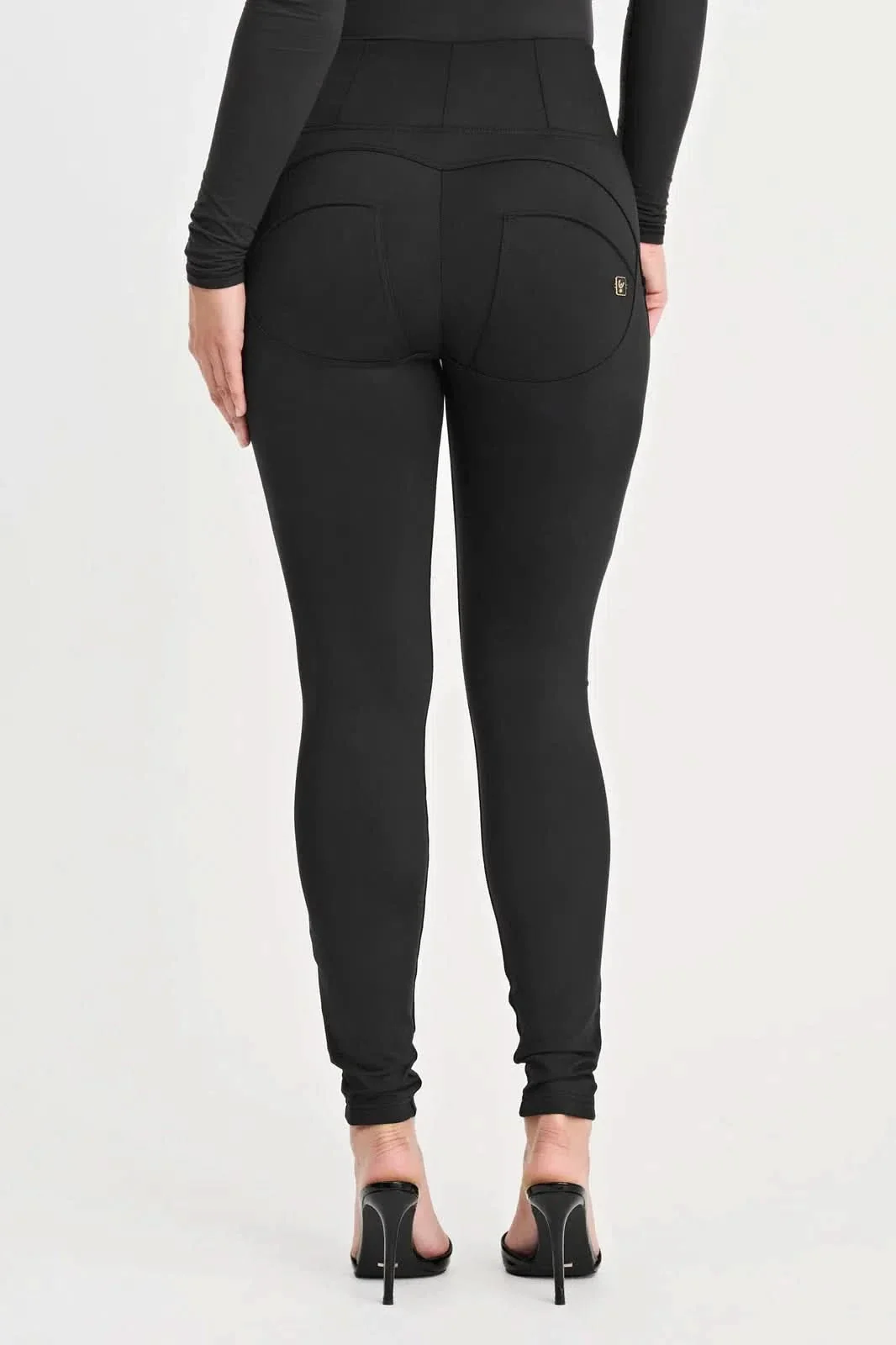 WRUP Fleece Lined Fashion - High Waisted - Full Length - Black - Image 8