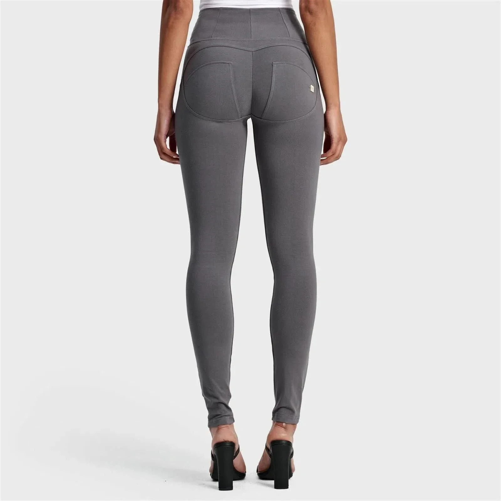 WRUP Fashion - High Waisted - Full Length - Grey - Image 4