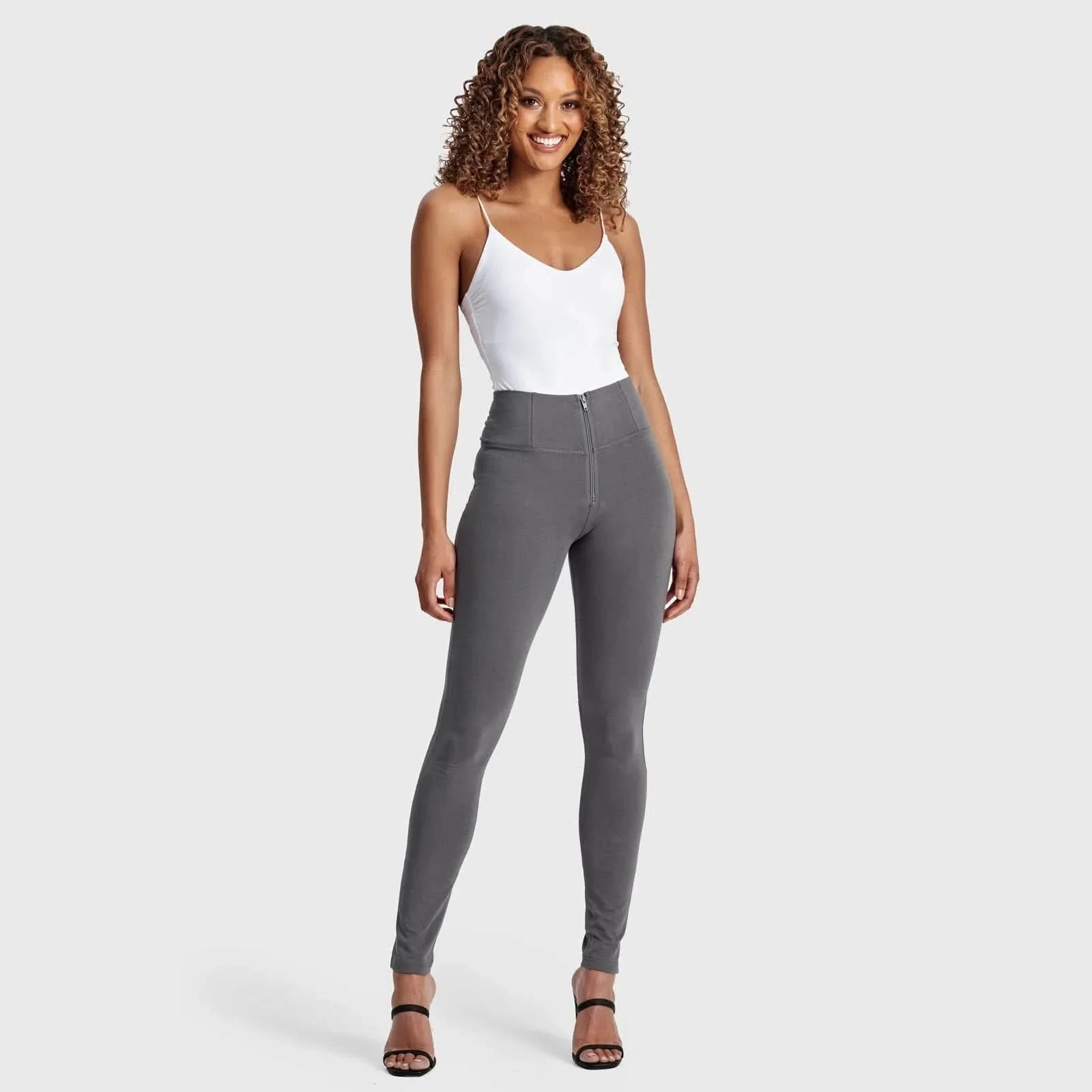 WRUP Fashion - High Waisted - Full Length - Grey - Image 5