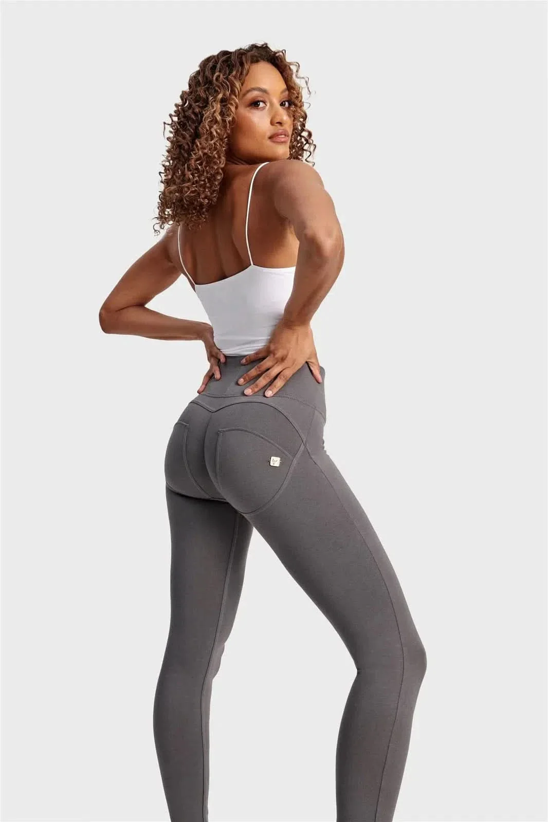 WRUP Fashion - High Waisted - Full Length - Grey - Image 7