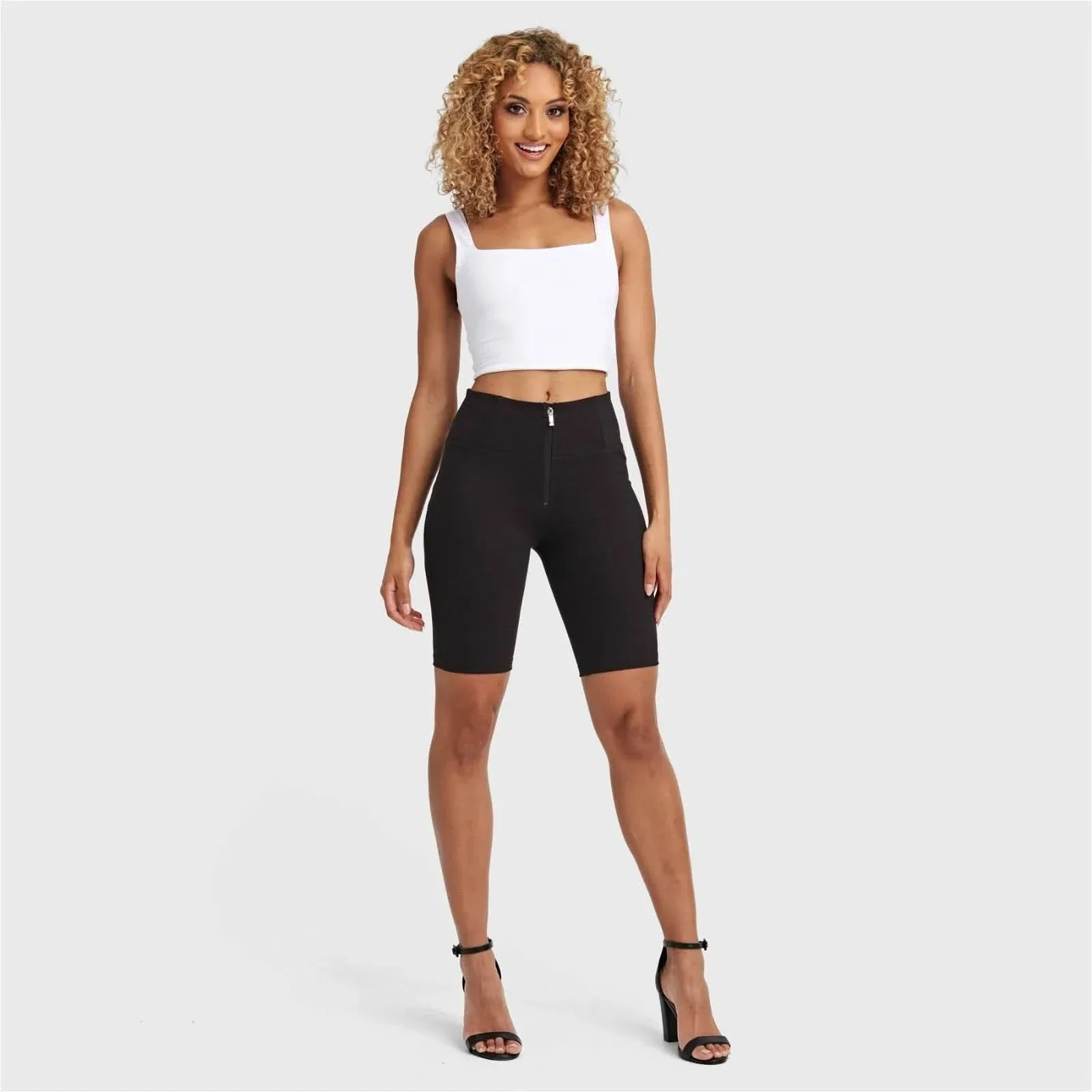 WRUP Drill Limited Edition - High Waisted - Biker Shorts - Black - Image 4
