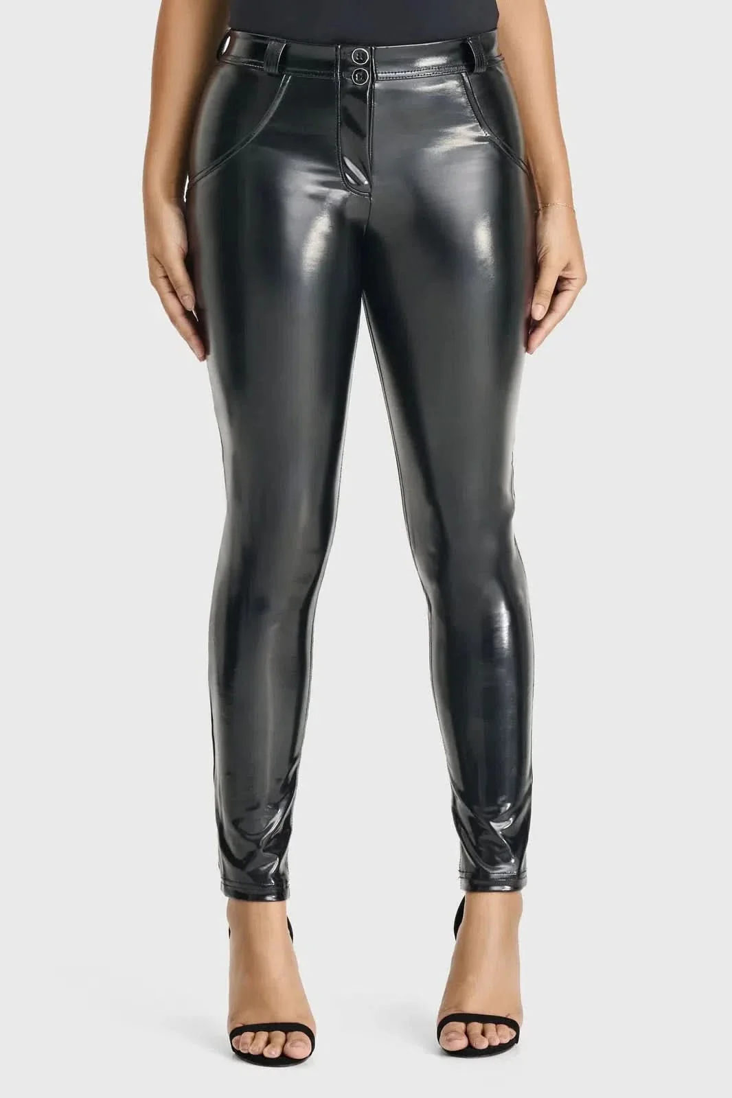 WRUP Latex - Mid Rise - Full Length - Black - Image 6