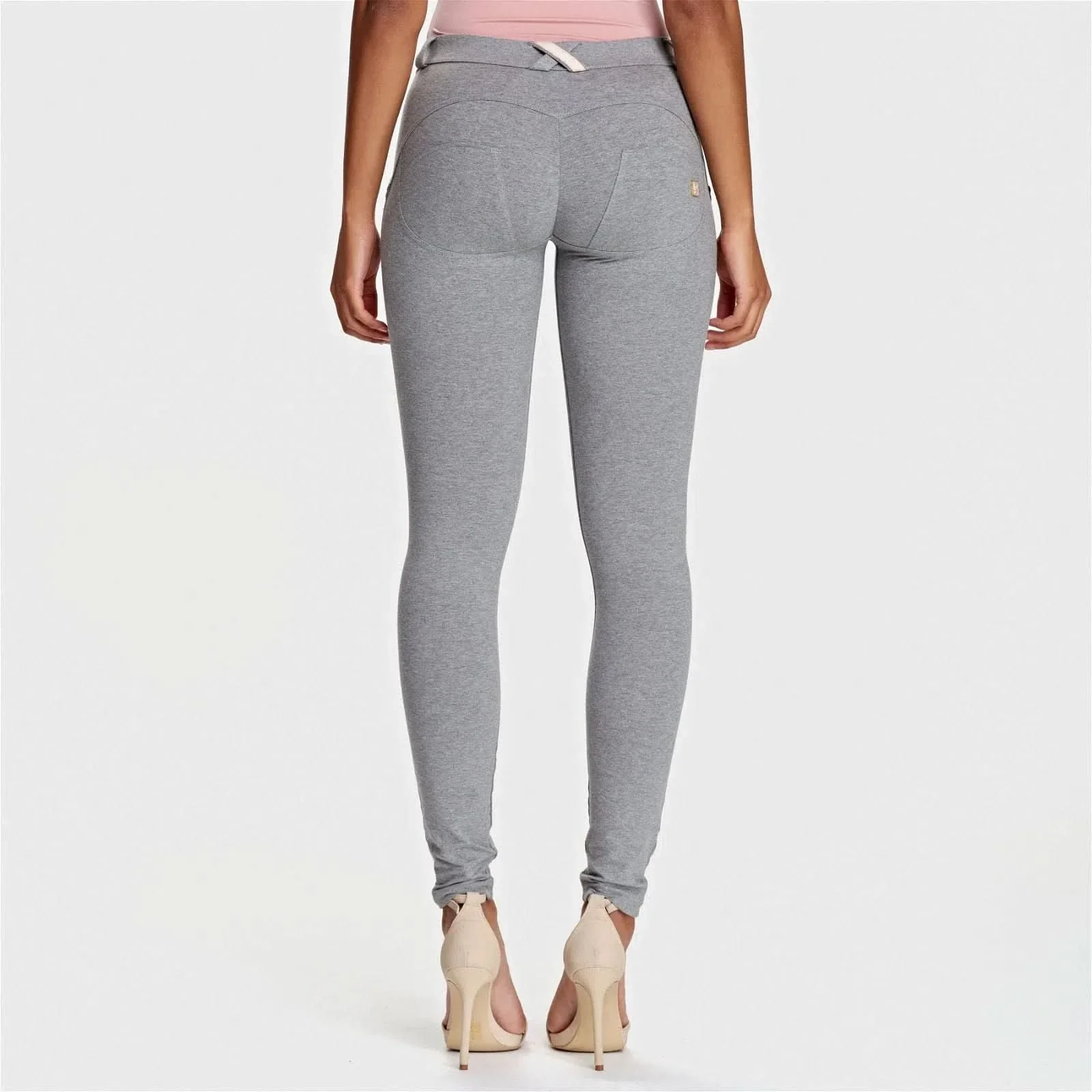WRUP Fashion - Mid Rise - Full Length - Melange Grey - Image 4