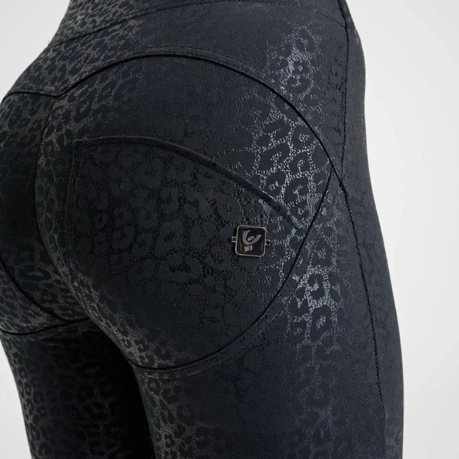 WRUP Panther Print - Super High Waisted - Full Length - Black - Image 11